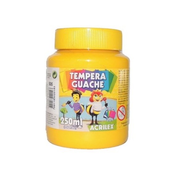 TINTA GUACHE AMARELO OURO - 250ML - ACRILEX