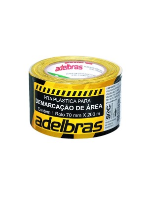 FITA DEMARCACAO AREA 70X200 ZEBRADA ADELBRAS