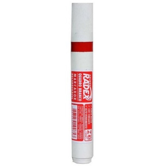 PINCEL PARA QUADRO BRANCO VERMELHO - RADEX
