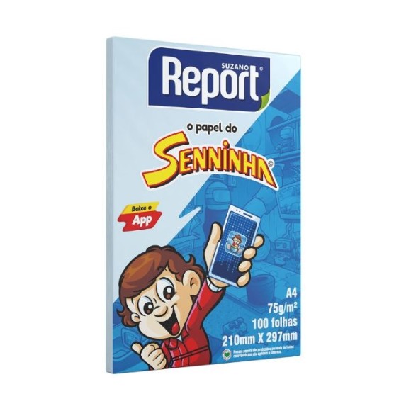 PAPEL SULFITE A4 AZUL - 100FLS - REPORT