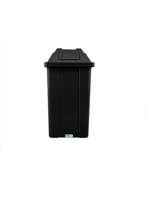 LIXEIRA QUADRADA BASCULANTE 100L PRETA